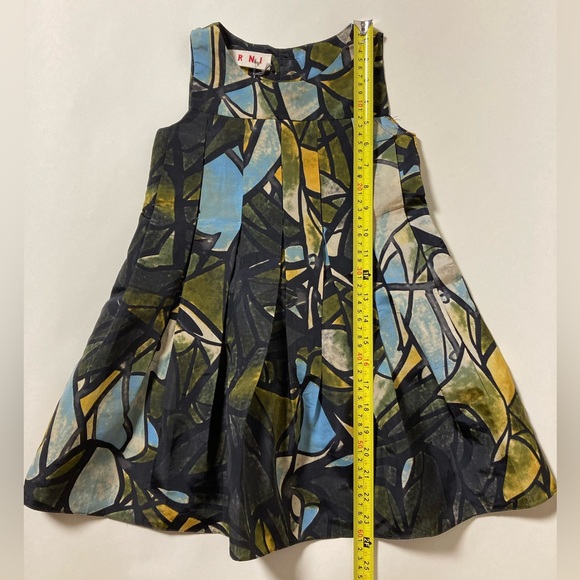 Marni NWT Girls Silk Printed Dress Size 4 - Picture 7 of 7